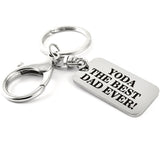 YODA THE BEST DAD EVER Custom Keychain | Bellaire Wholesale