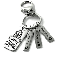 This Awesome Dad Belongs To Custom Keychain | Bellaire Wholesale