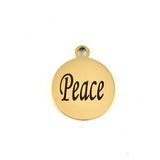 Peace Laser Engraved Charm | Bellaire Wholesale