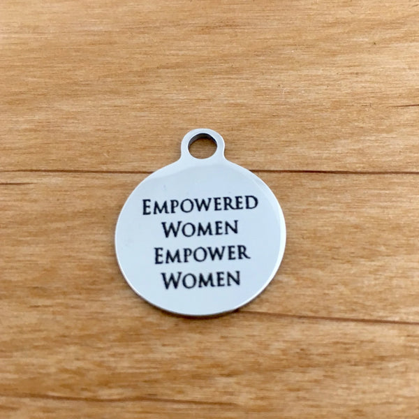Empowered Women Engraved Charm | Bellaire Wholesale
