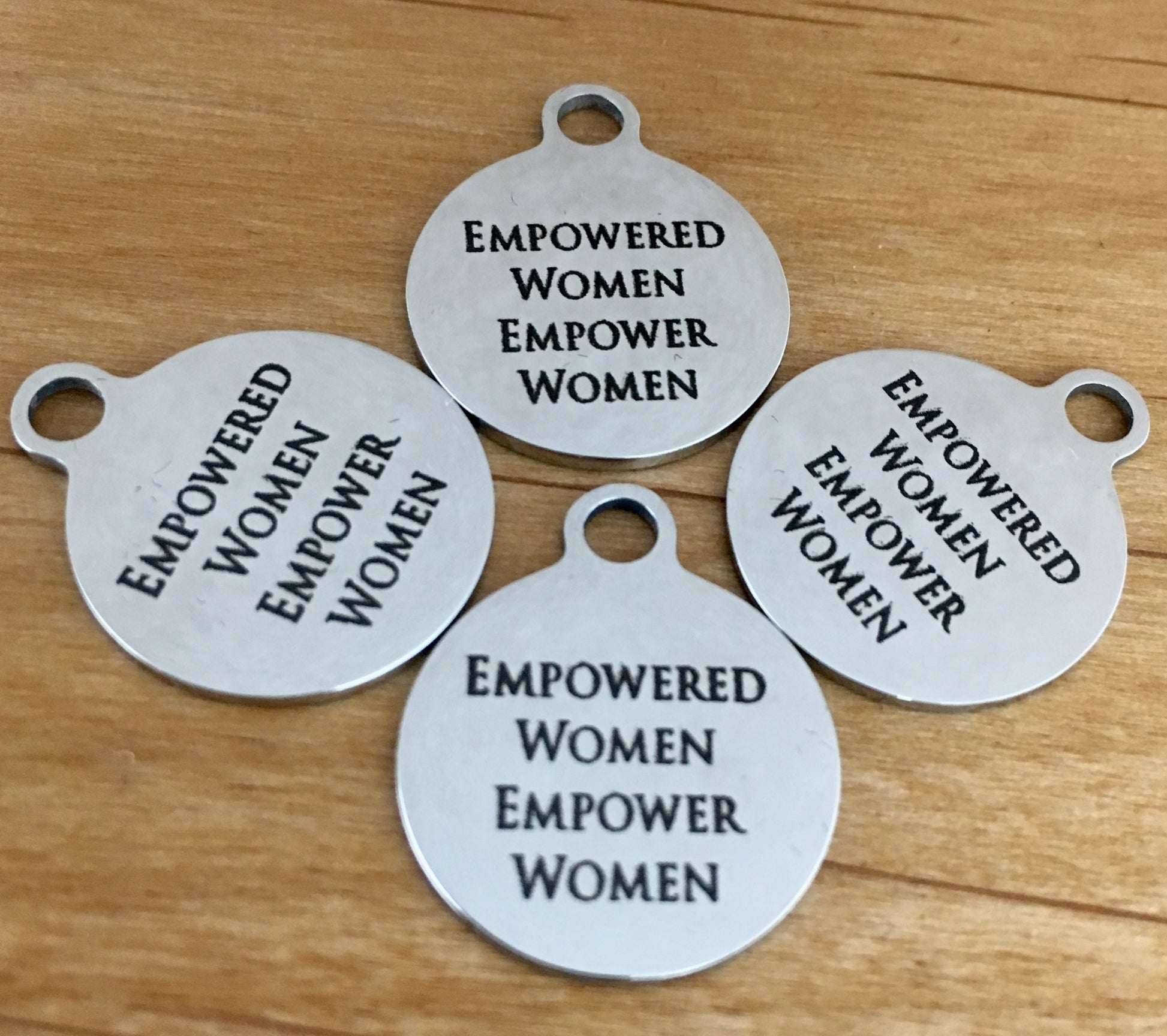 Empowered Women Engraved Charm | Bellaire Wholesale