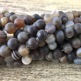 10mm Frosted Agate Bead | Bellaire Wholesale