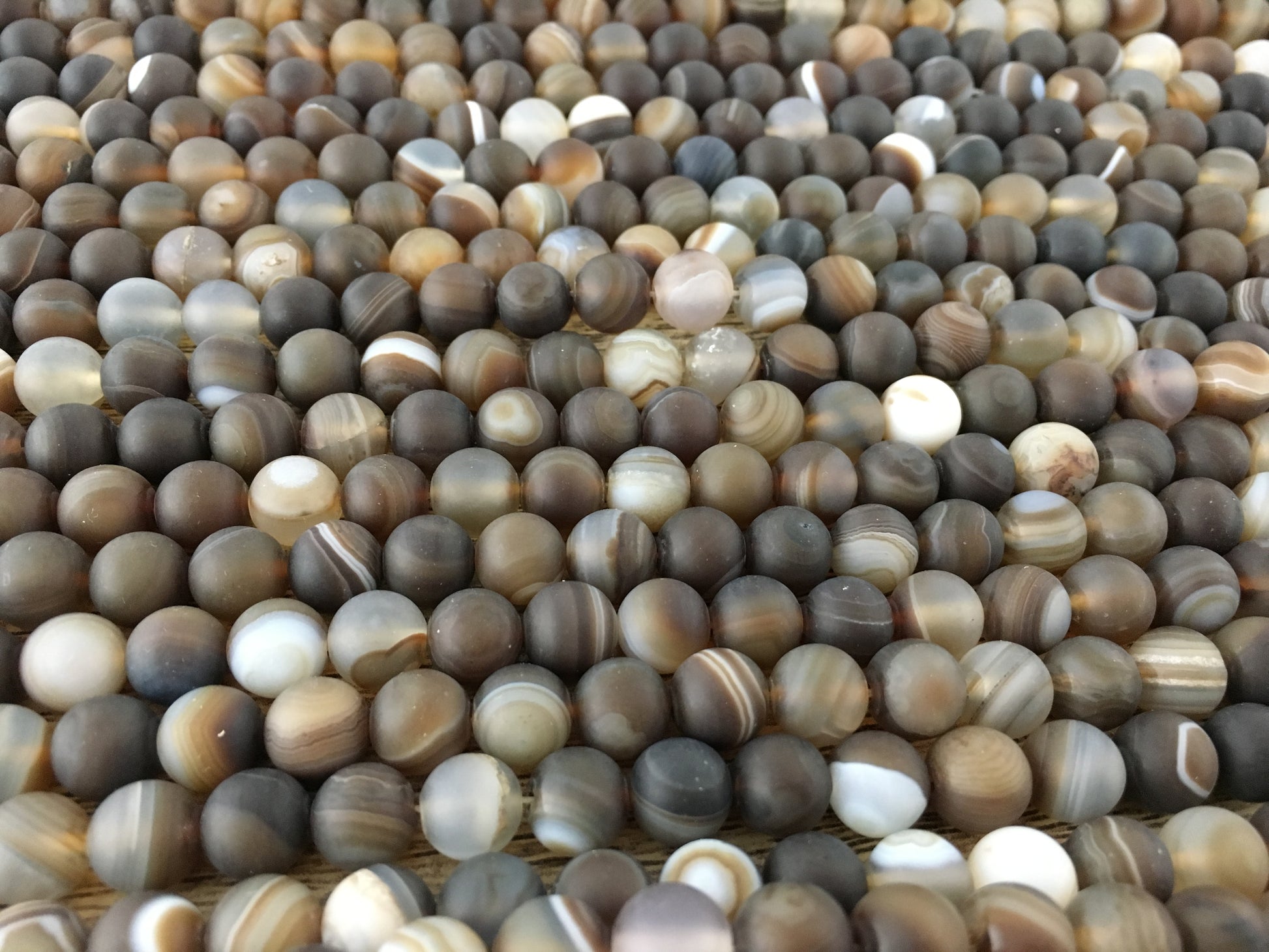 6mm Frosted Agate Bead | Bellaire Wholesale