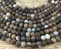 4mm Frosted Agate Bead | Bellaire Wholesale