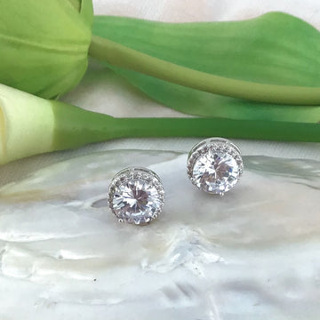Bridal Cubic Zirconia Earrings, 18K Plated | Bellaire Wholesale