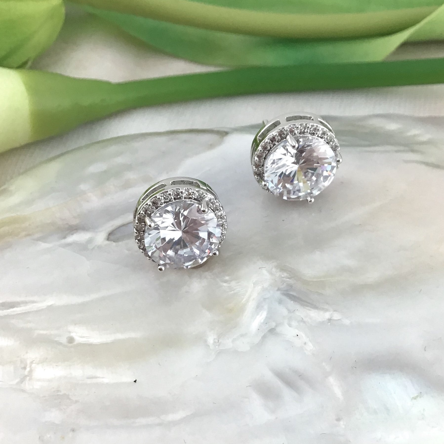 Bridal Cubic Zirconia Earrings, 18K Plated | Bellaire Wholesale