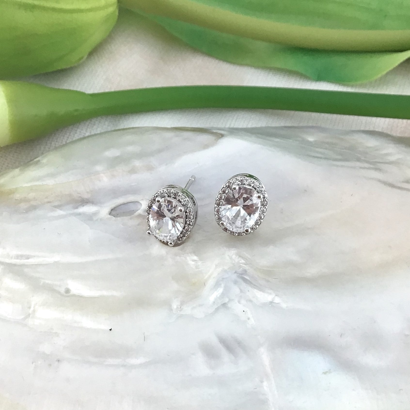 Bridal Cubic Zirconia Earrings, 18K Plated | Bellaire Wholesale