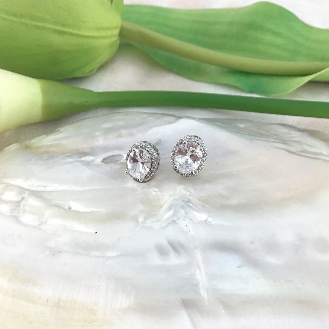 Bridal Cubic Zirconia Earrings, 18K Plated | Bellaire Wholesale