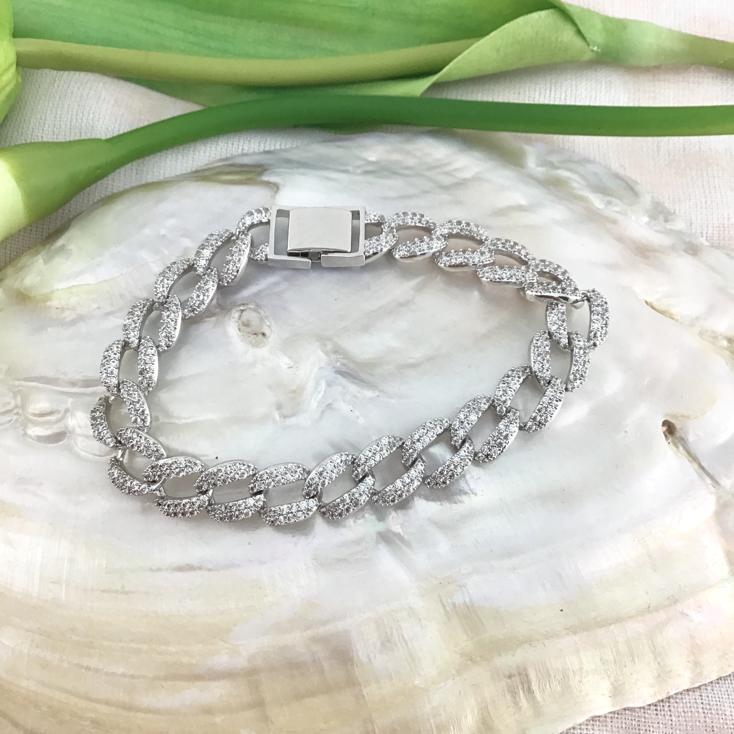 Cubic Zirconia Designer Bridal Bracelet | Bellaire Wholesale