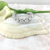 Cubic Zirconia Round Bridal Bracelet | Bellaire Wholesale