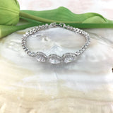 Cubic Zirconia Teardrop Bridal Bracelet | Bellaire Wholeslae