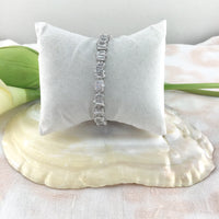 Cubic Zirconia Baguette Bridal Bracelet | Bellaire Wholesale
