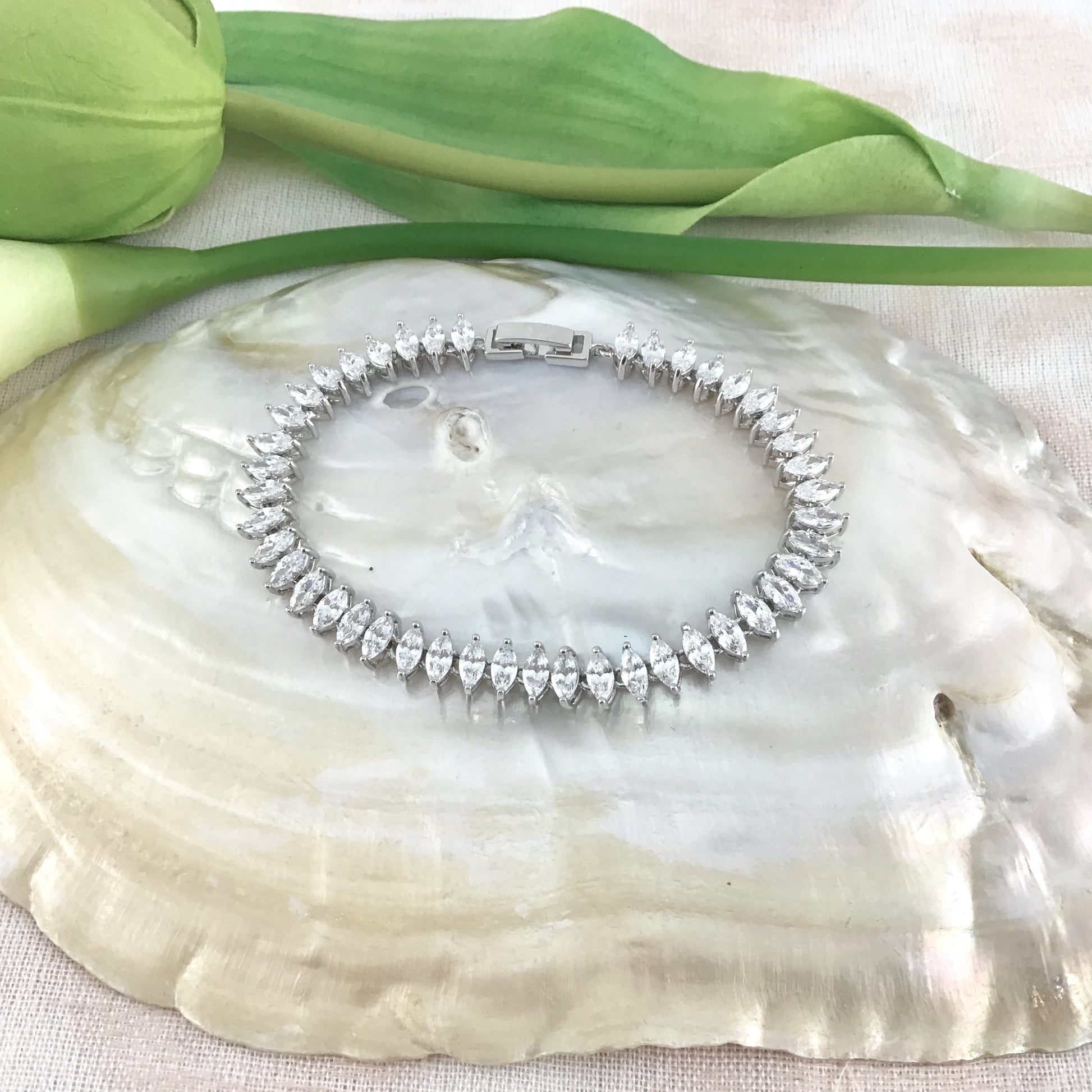 Cubic Zirconia Bracelet Marquise Shape | Bellaire Wholesale