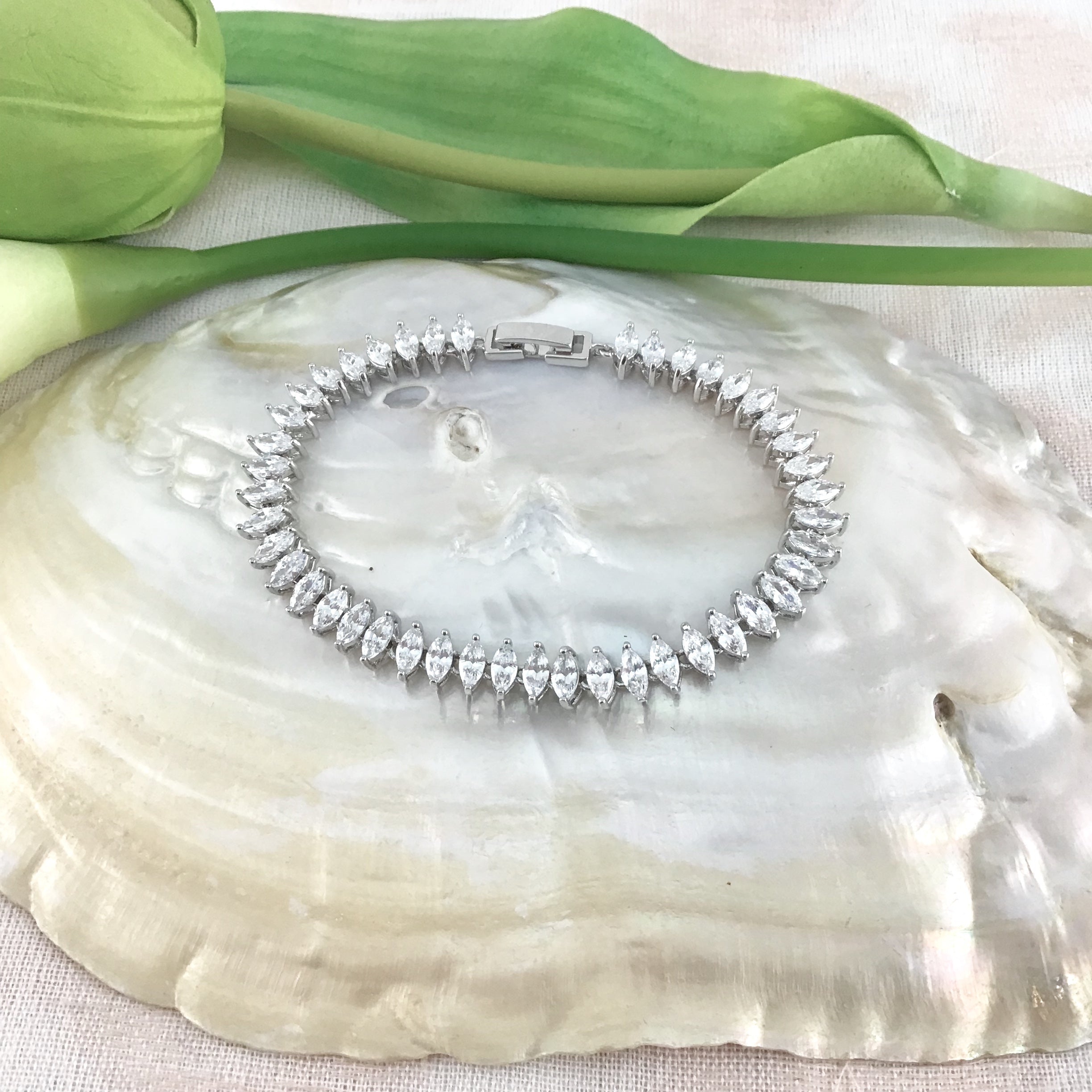 Cubic Zirconia Bracelet Marquise Shape | Bellaire Wholesale