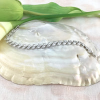 Cubic Zirconia Leaf Bridal Bracelet | Bellaire Wholesale