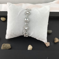 Stunning Round Shape Silver Bridal Bracelet | Bellaire Wholesale