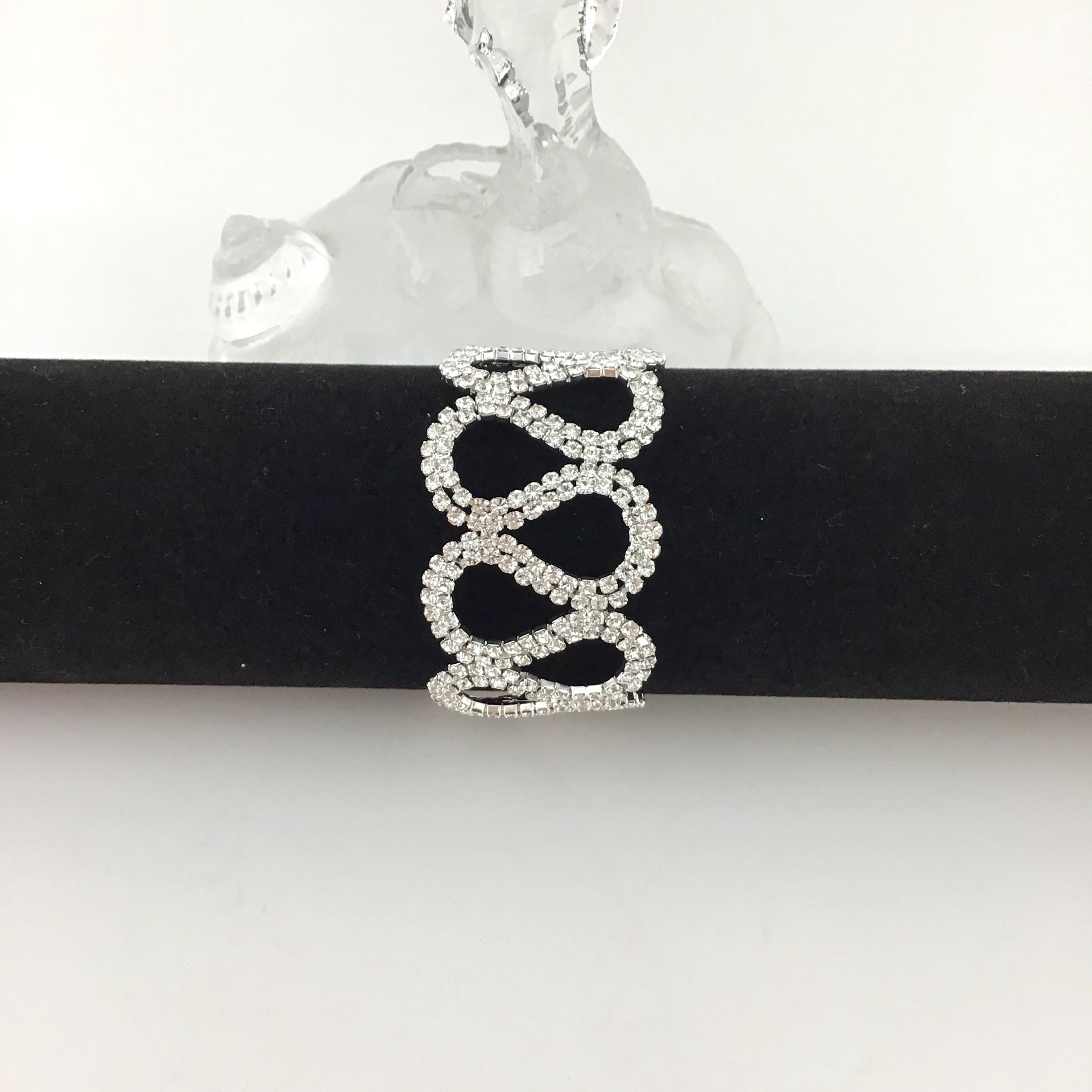 Rhinestone Bracelet, Silver