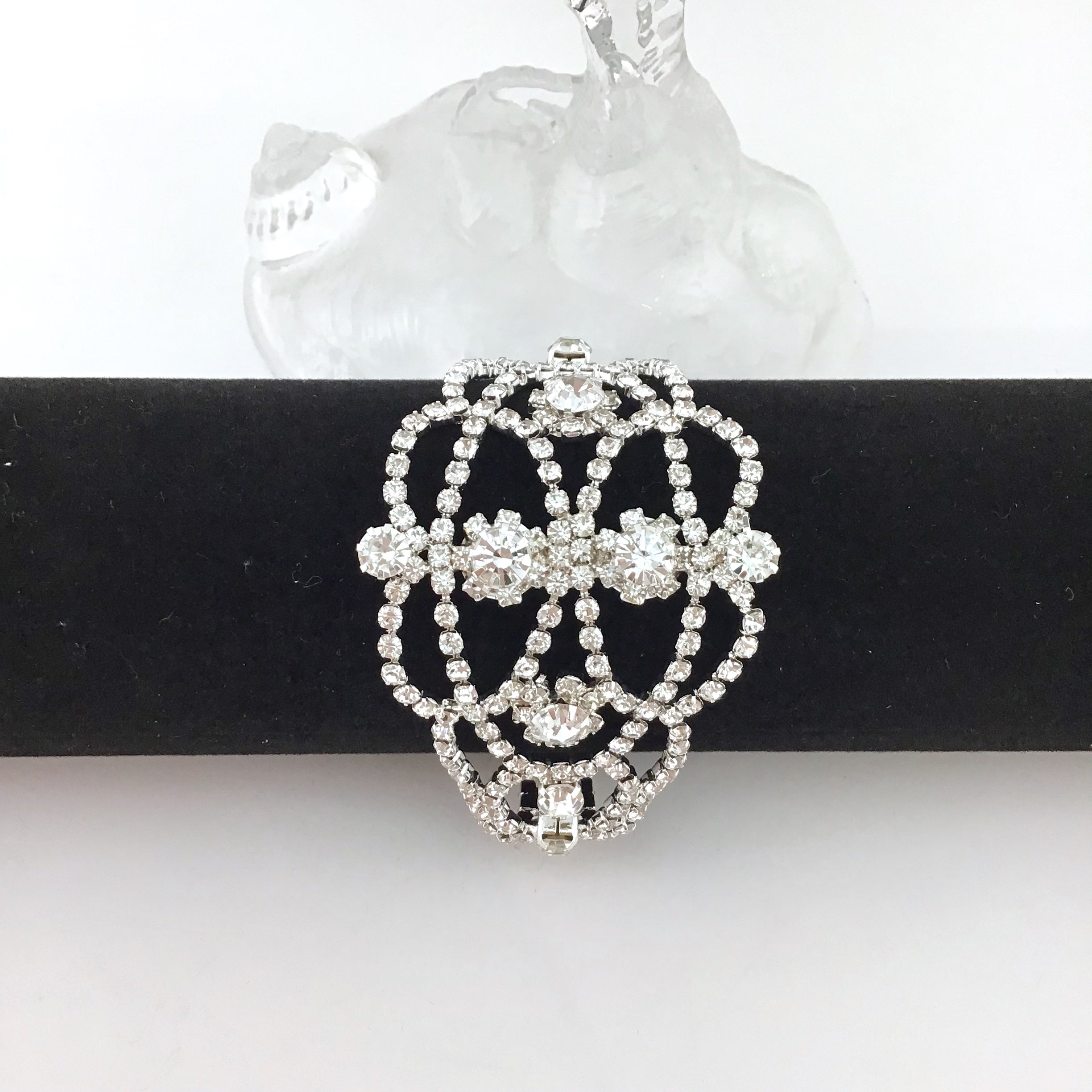 Rhinestone Bracelet, Silver | Bellaire Wholesale