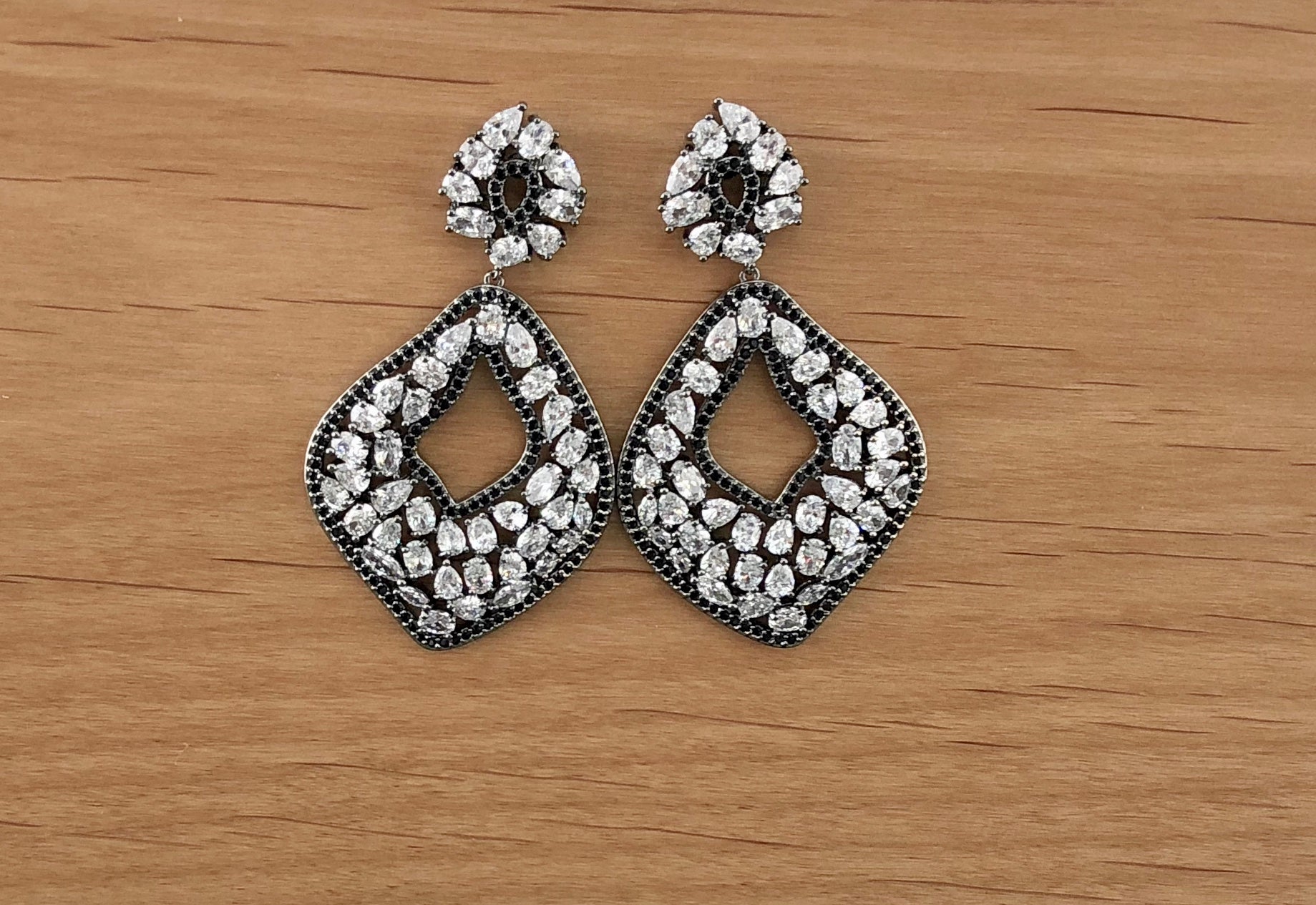 Bridal Cubic Zirconia Earrings, 18K Plated | Bellaire Wholesale