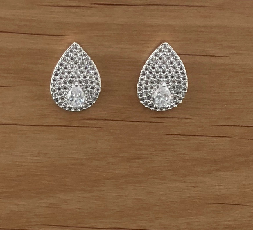Bridal Cubic Zirconia Earrings, 18K Plated | Bellaire Wholesale