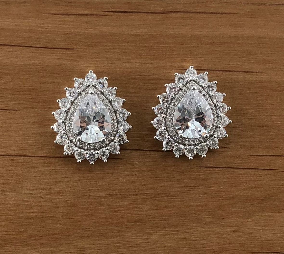 Bridal Cubic Zirconia Earrings, 18K Plated | Bellaire Wholesale