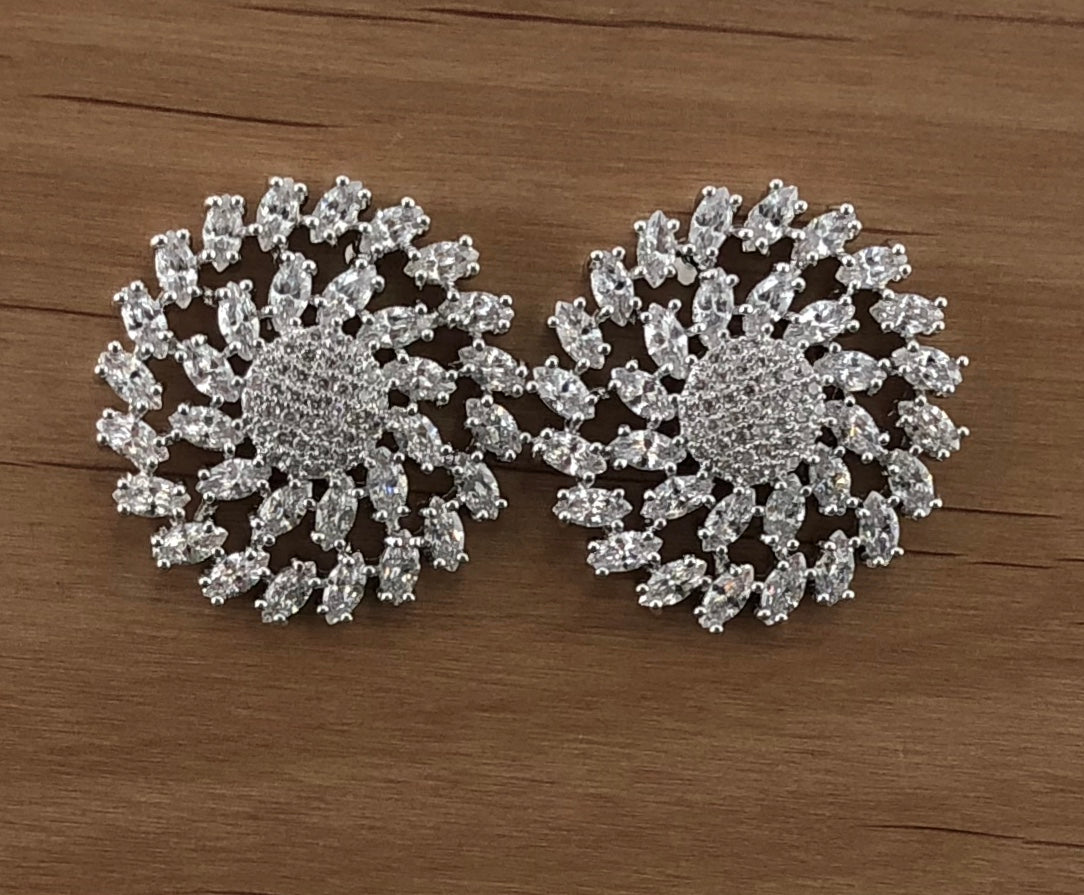 Bridal Cubic Zirconia Earrings, 18K Plated | Bellaire Wholesale