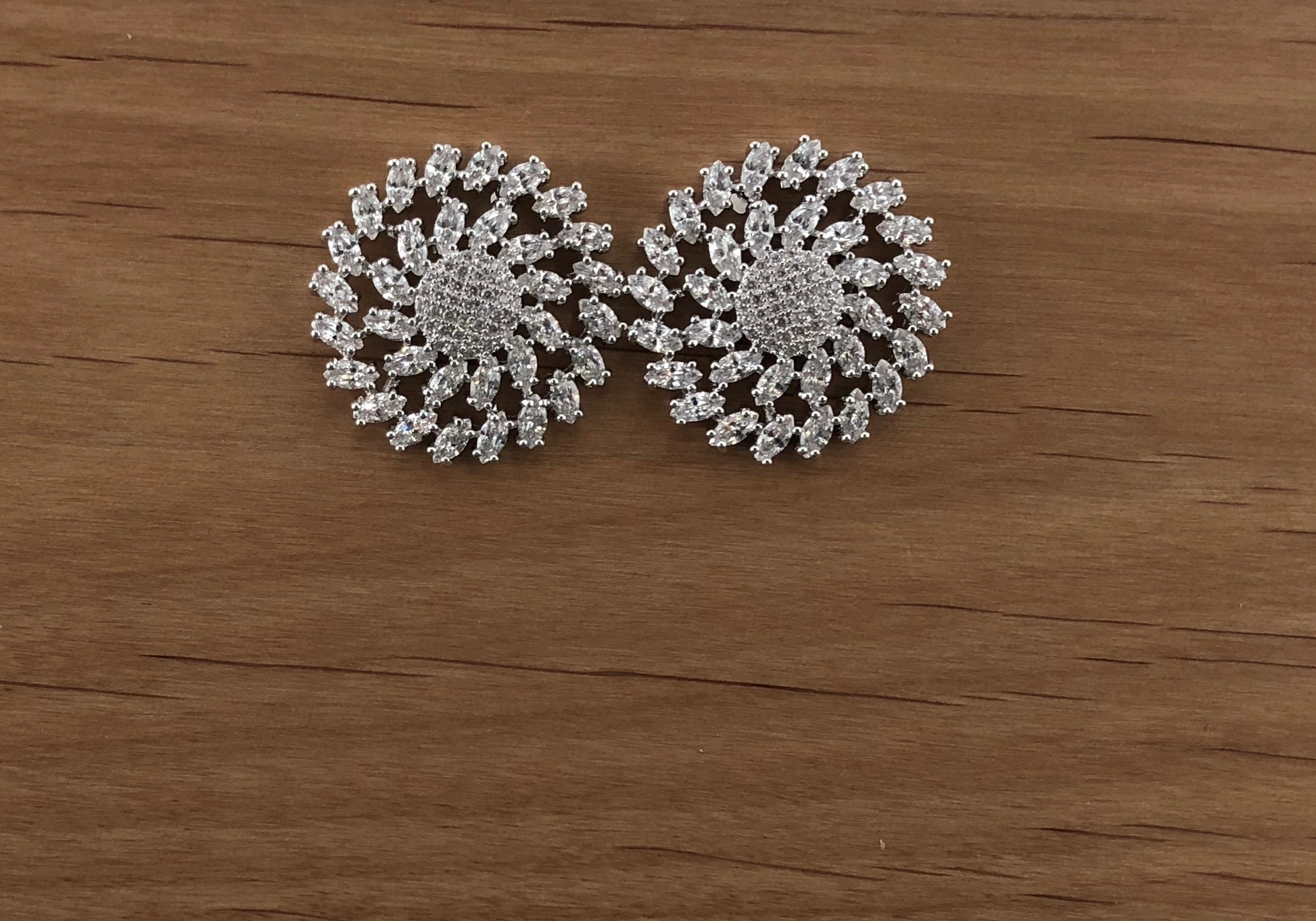 Bridal Cubic Zirconia Earrings, 18K Plated | Bellaire Wholesale