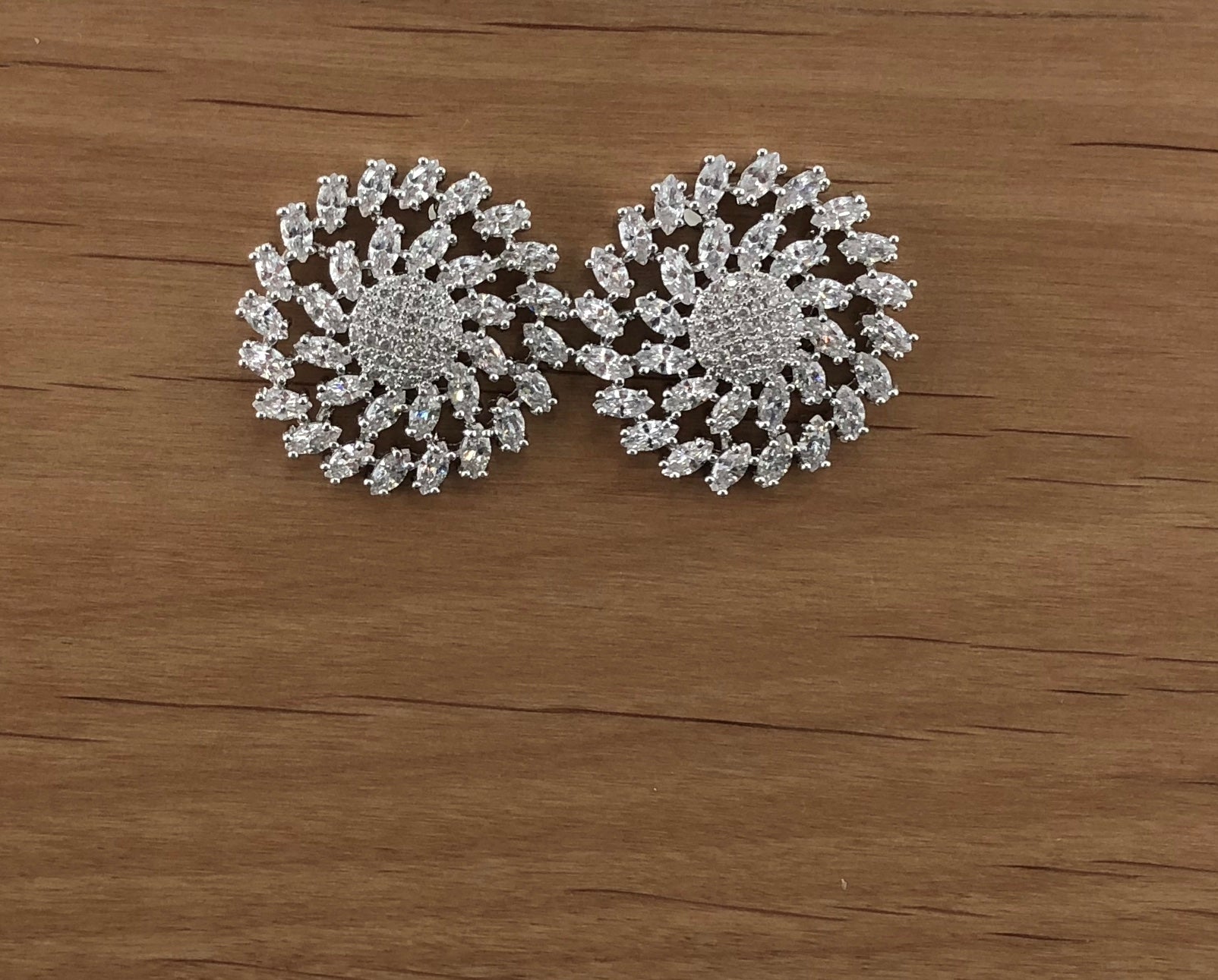 Bridal Cubic Zirconia Earrings, 18K Plated | Bellaire Wholesale