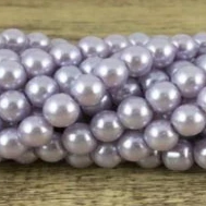 8mm Glass Pearl Bead, Lavender | Bellaire Wholesale