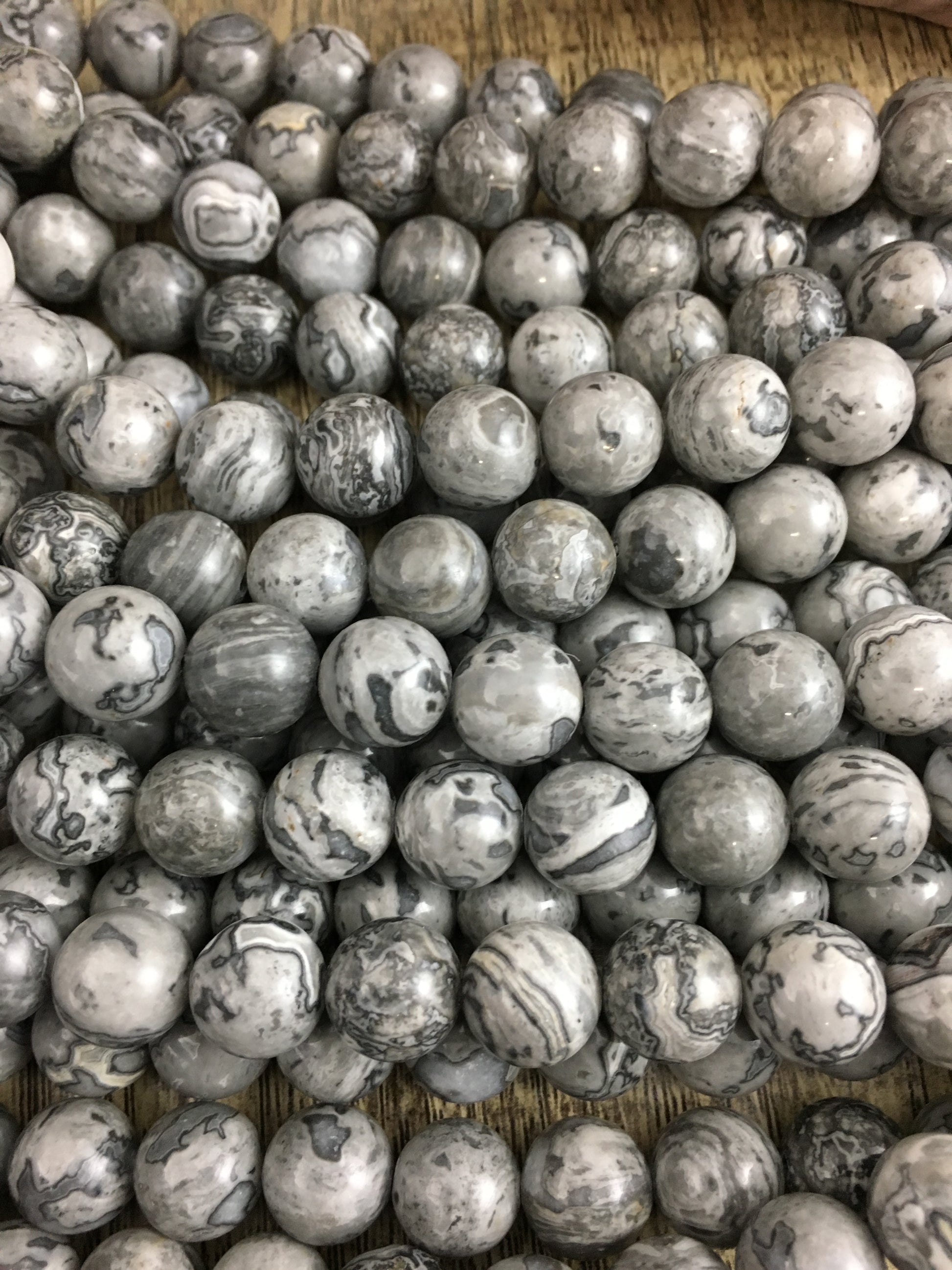 10mm Map Stone Bead | Bellaire Wholesale