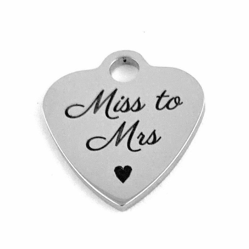 Miss to Mrs Gift for Bride Customized Charms | Bellaire Wholesale