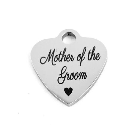 Mother of the Groom Engraved Charms | Bellaire Wholesale