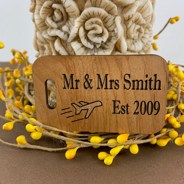 Wooden Custom Luggage Tag | Bellaire Wholesale