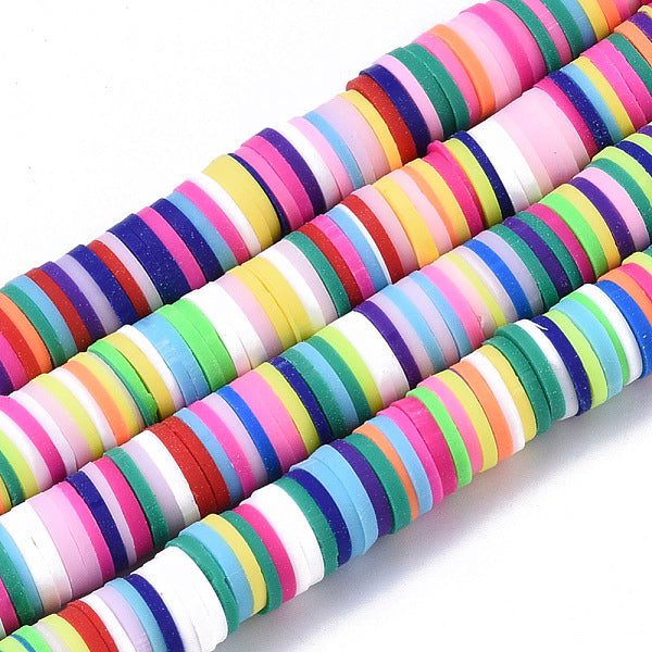 8mm Multi Colored Heishi Beads | Bellaire Wholesale
