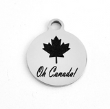 Oh Canada Engraved Charm | Bellaire Wholesale