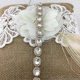 Crystal Oval Shape Gold Bridal Bracelet | Bellaire Wholesale