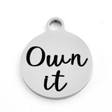 Own it Engraved Charm | Bellaire Wholesale