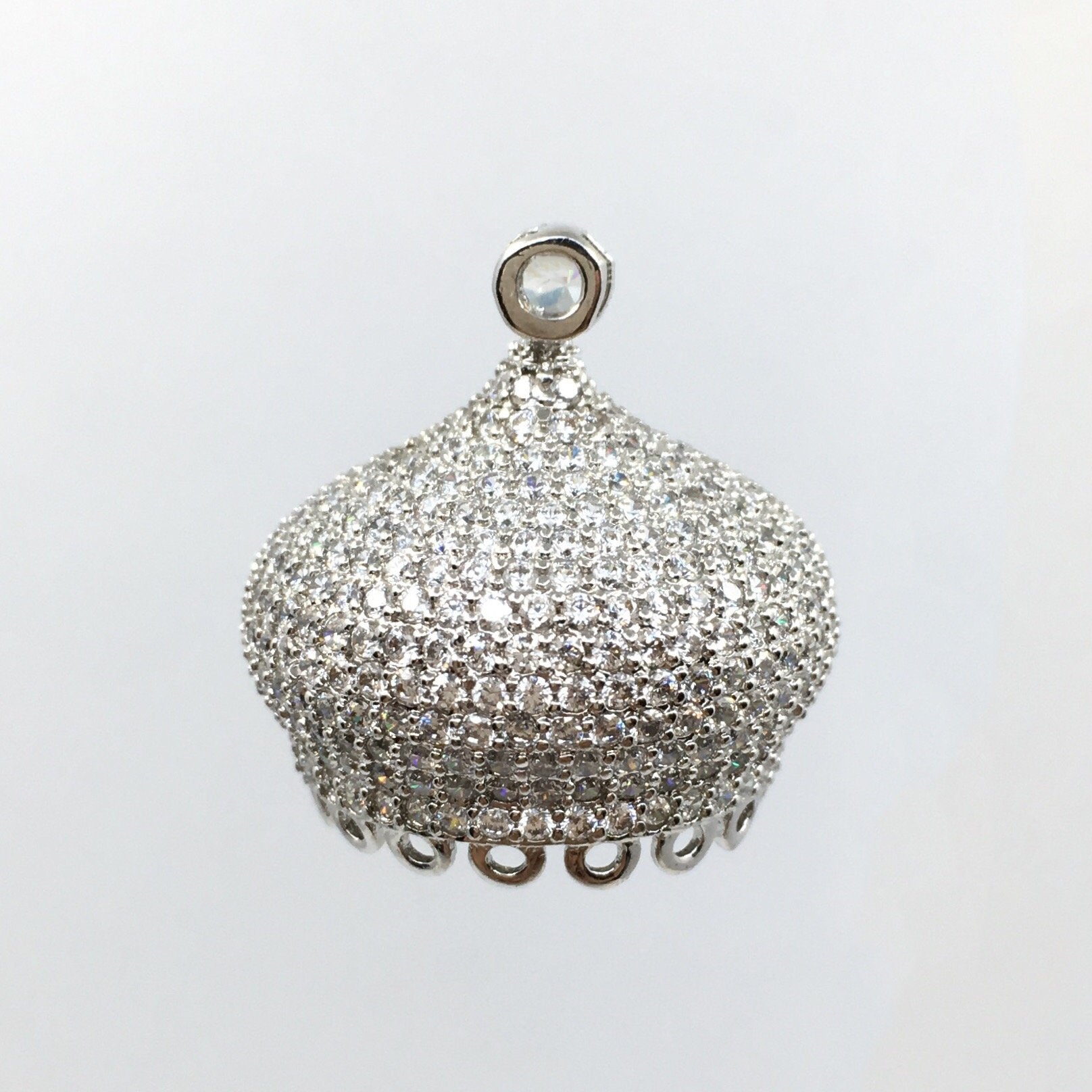 Brass Pave Cap Tassel Findings | Bellaire Wholesale