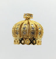 Brass Pave Cap Tassel Findings Gold. | Bellaire Wholesale