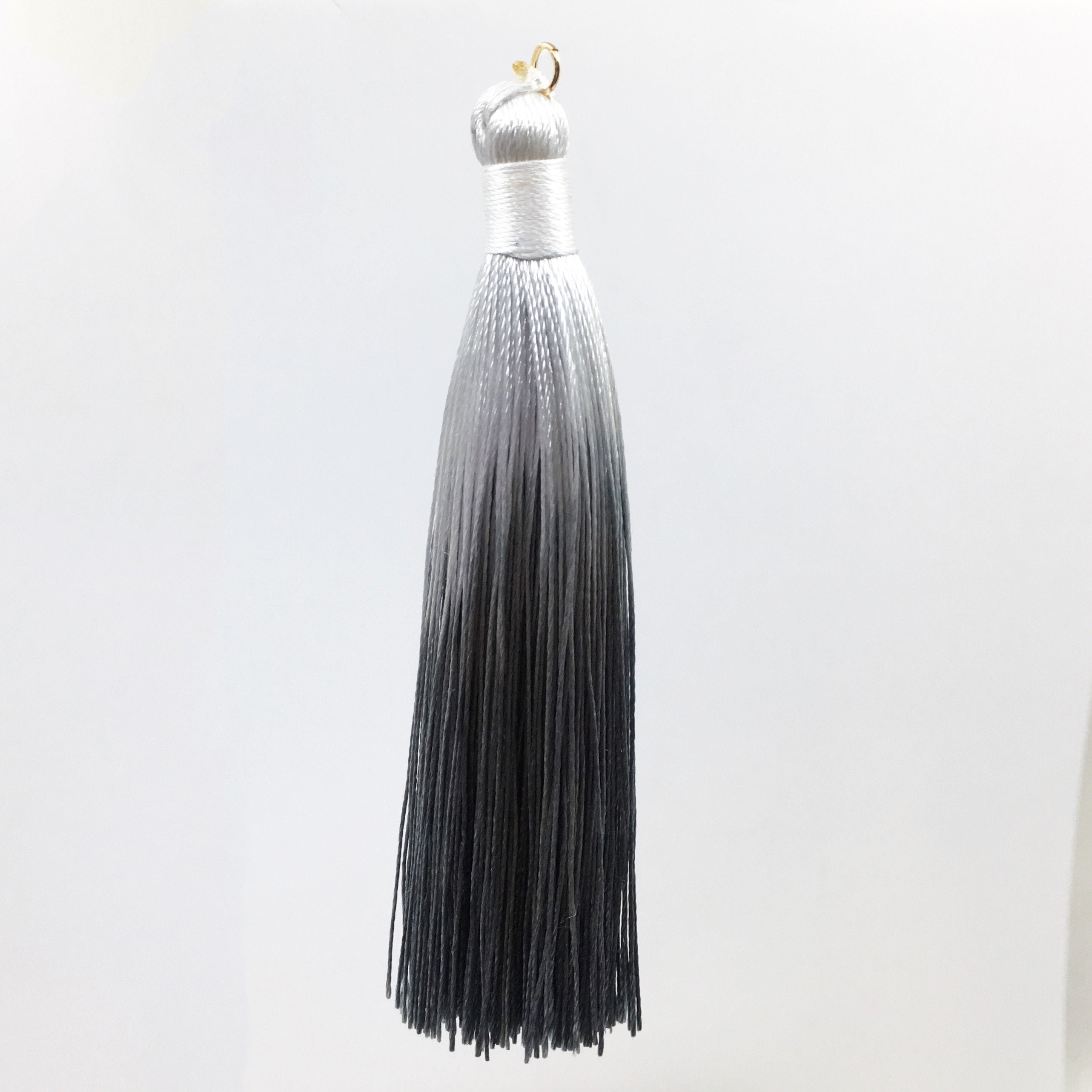 Ombre Grey Tassel for Jewelry | Bellaire Wholesale