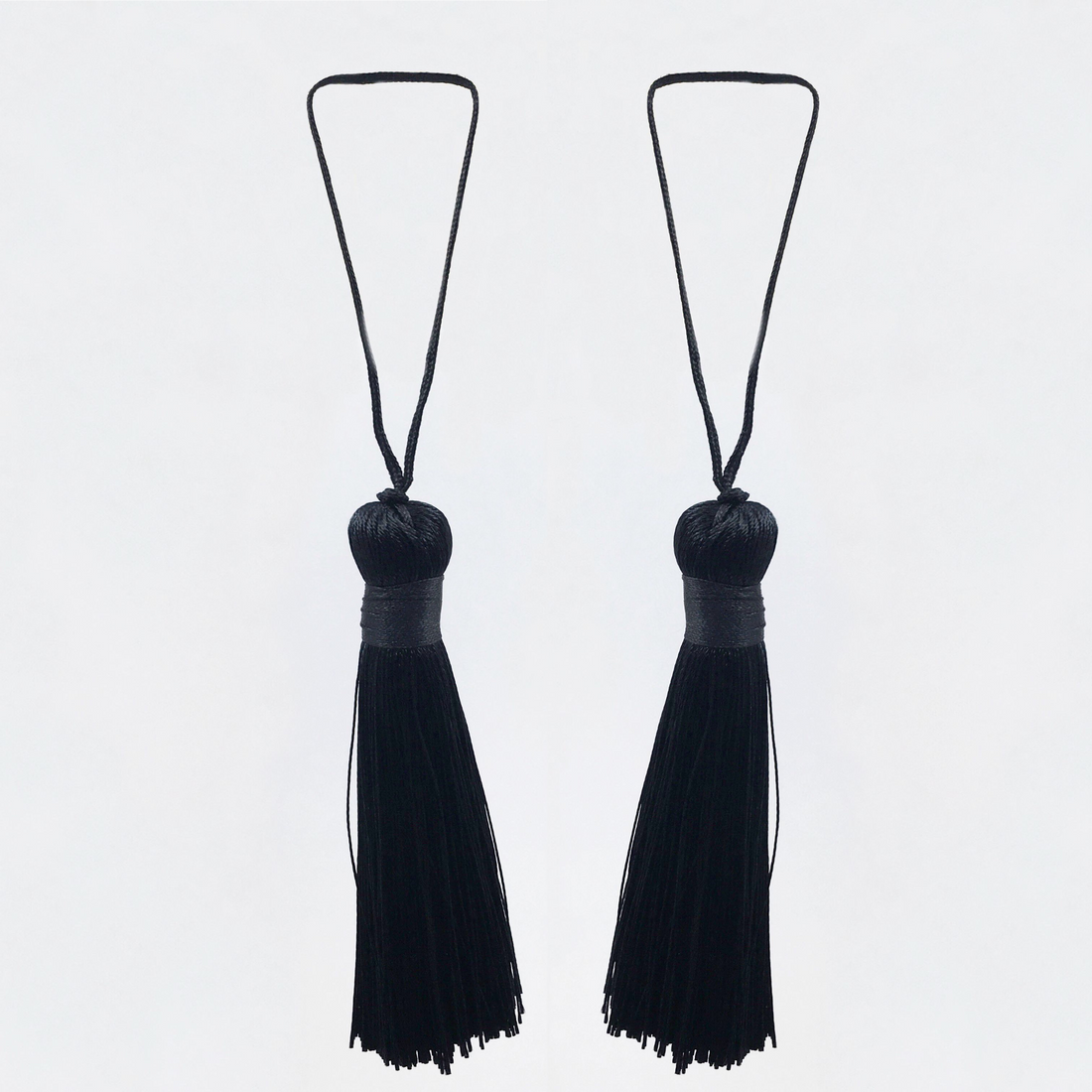 Black Silk Tassel for Jewelry Making | Bellaire Wholesale
