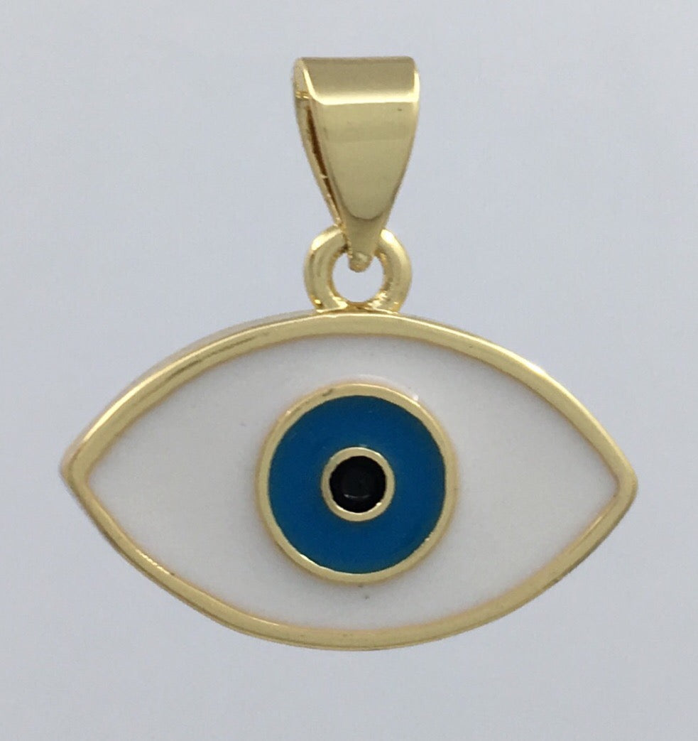 Navy Blue and White Evil Eye Charm | Bellaire Wholesale