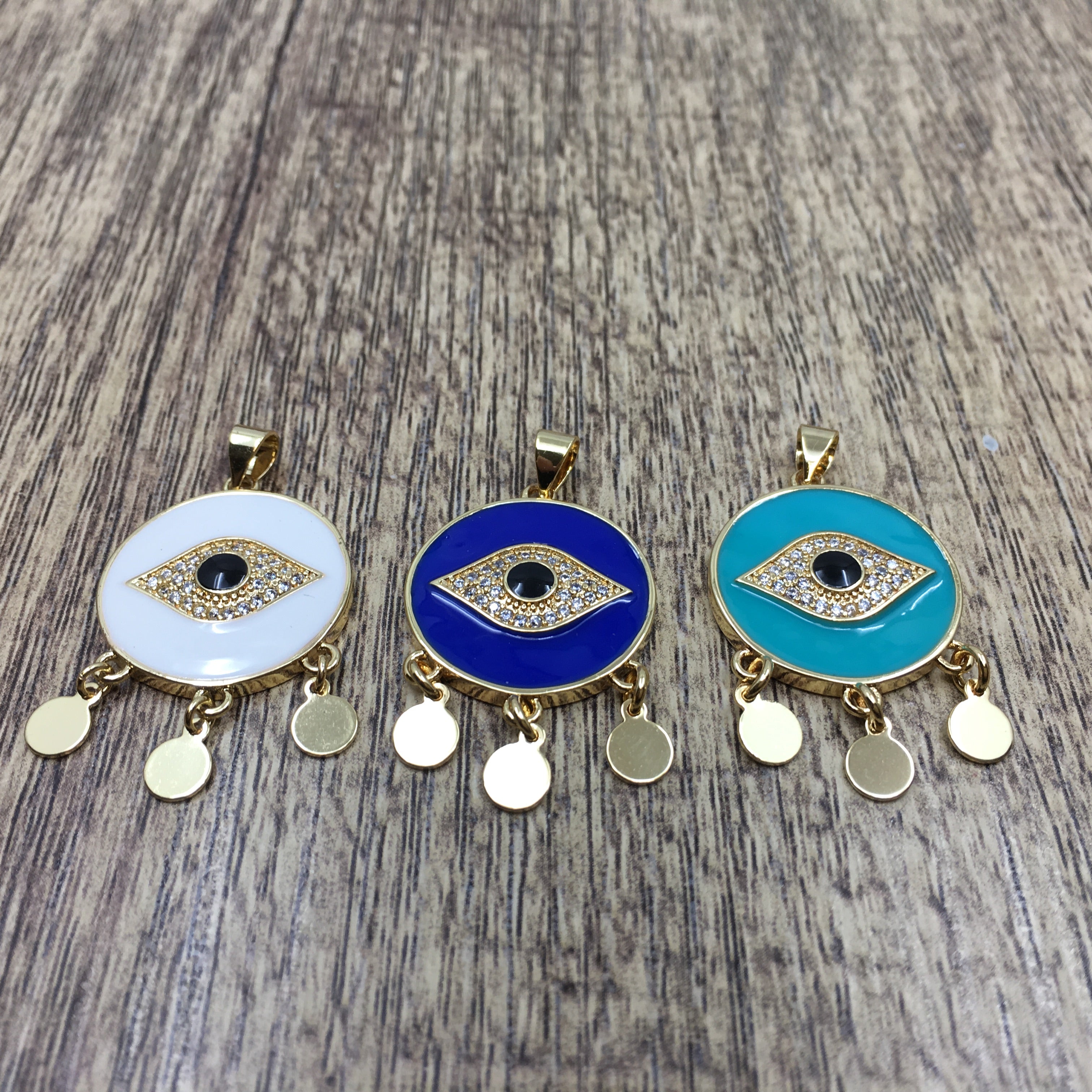 Navy Blue, Blue and White Evil Eye Charm | Bellaire Wholesale