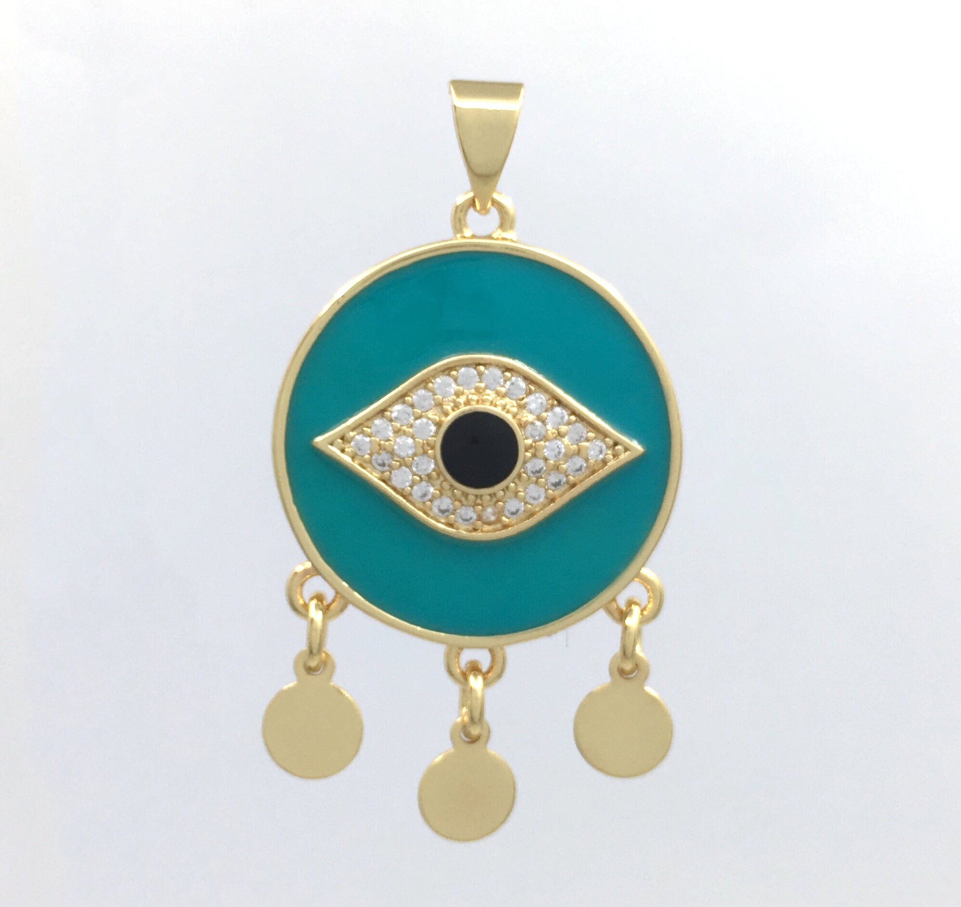 Navy Blue, Blue and White Evil Eye Charm | Bellaire Wholesale