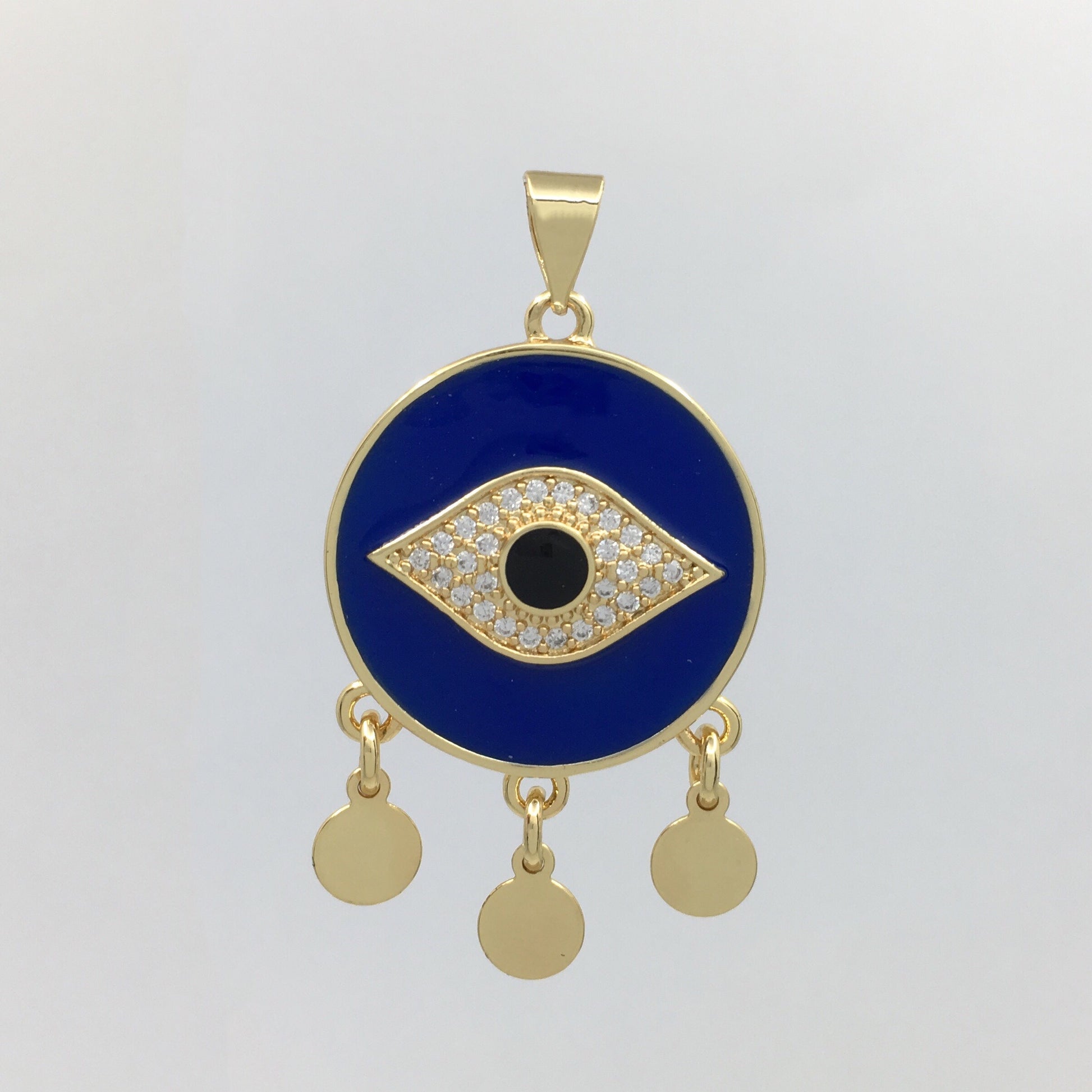 Navy Blue, Blue and White Evil Eye Charm | Bellaire Wholesale