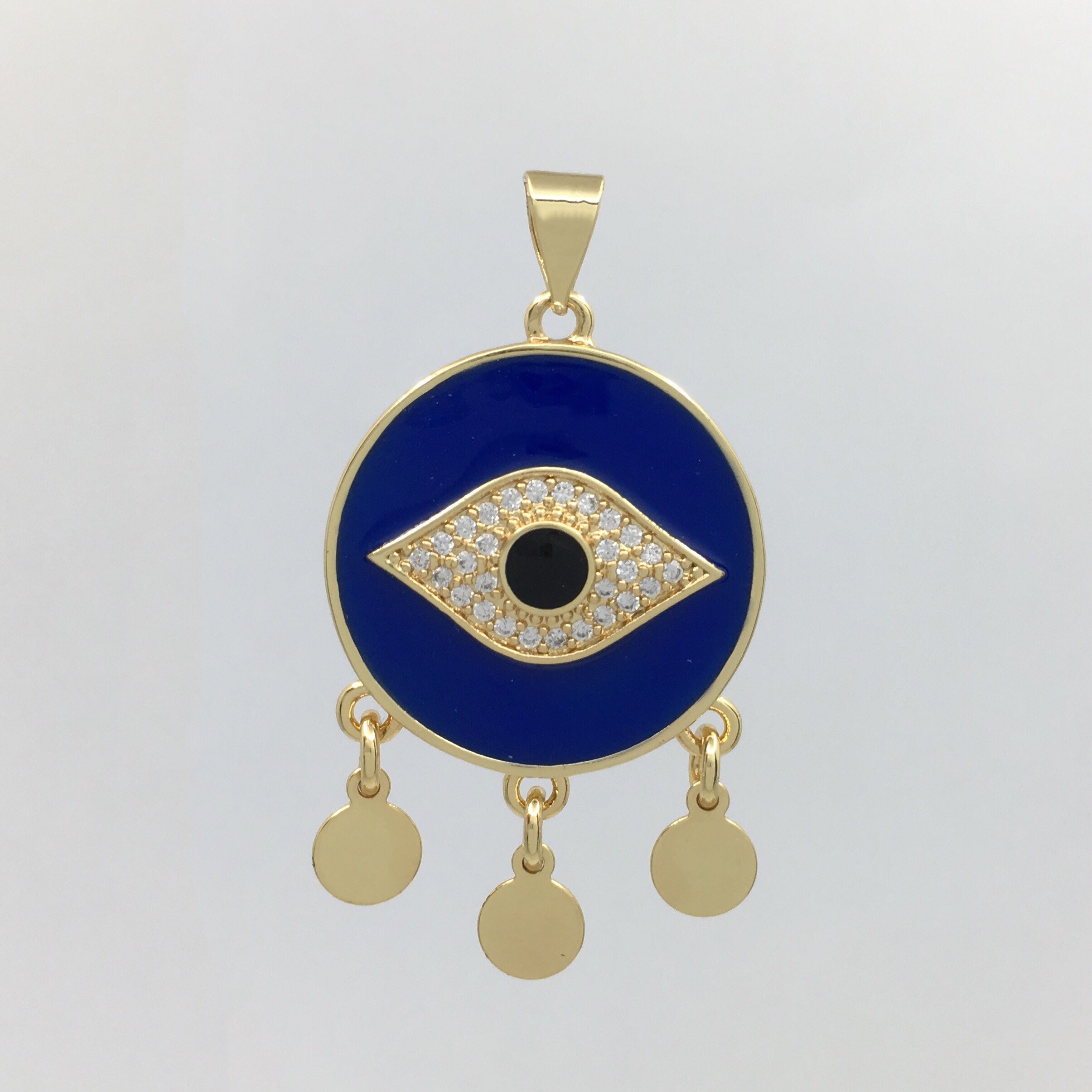 Navy Blue, Blue and White Evil Eye Charm | Bellaire Wholesale