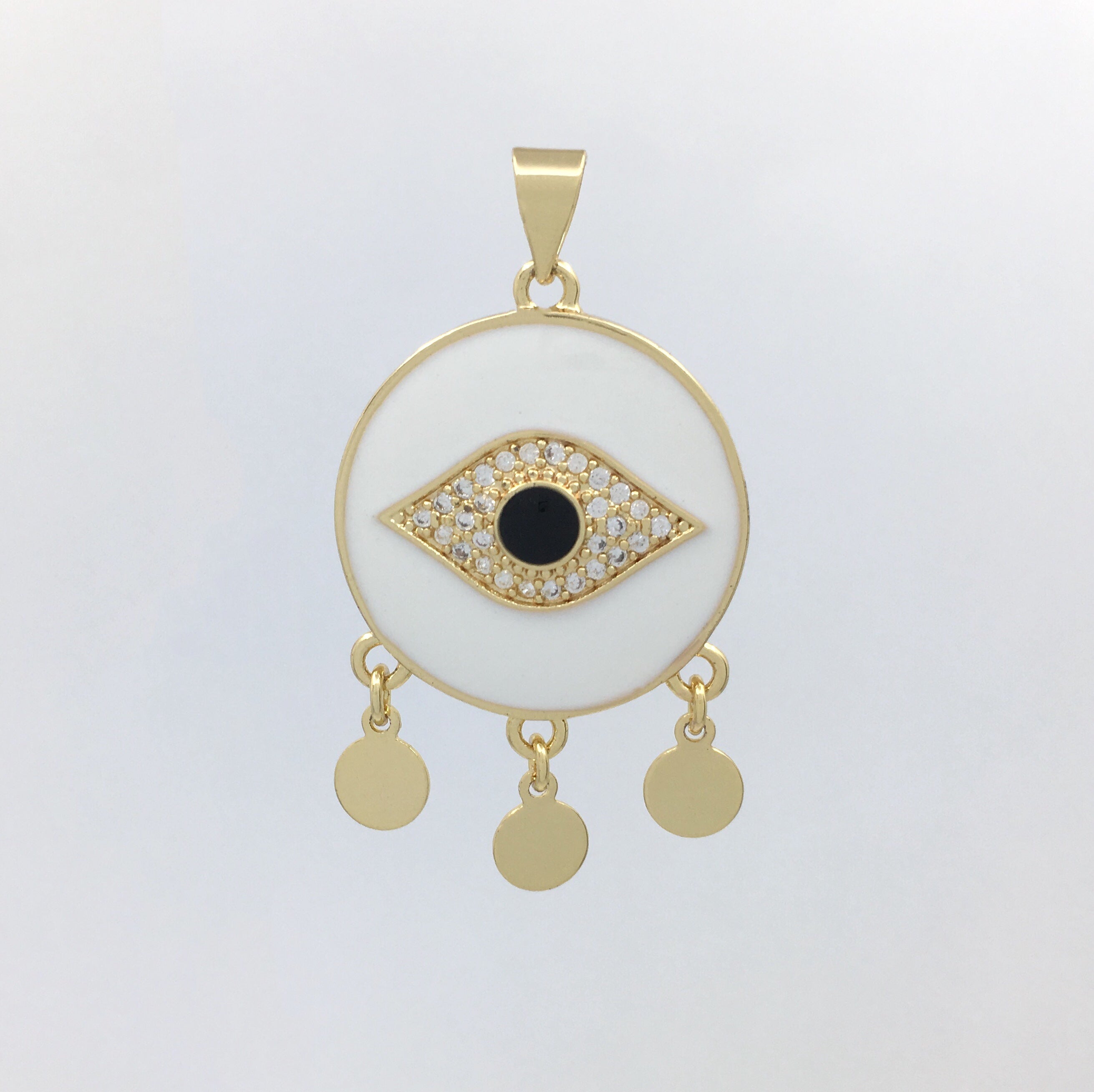 Navy Blue, Blue and White Evil Eye Charm | Bellaire Wholesale