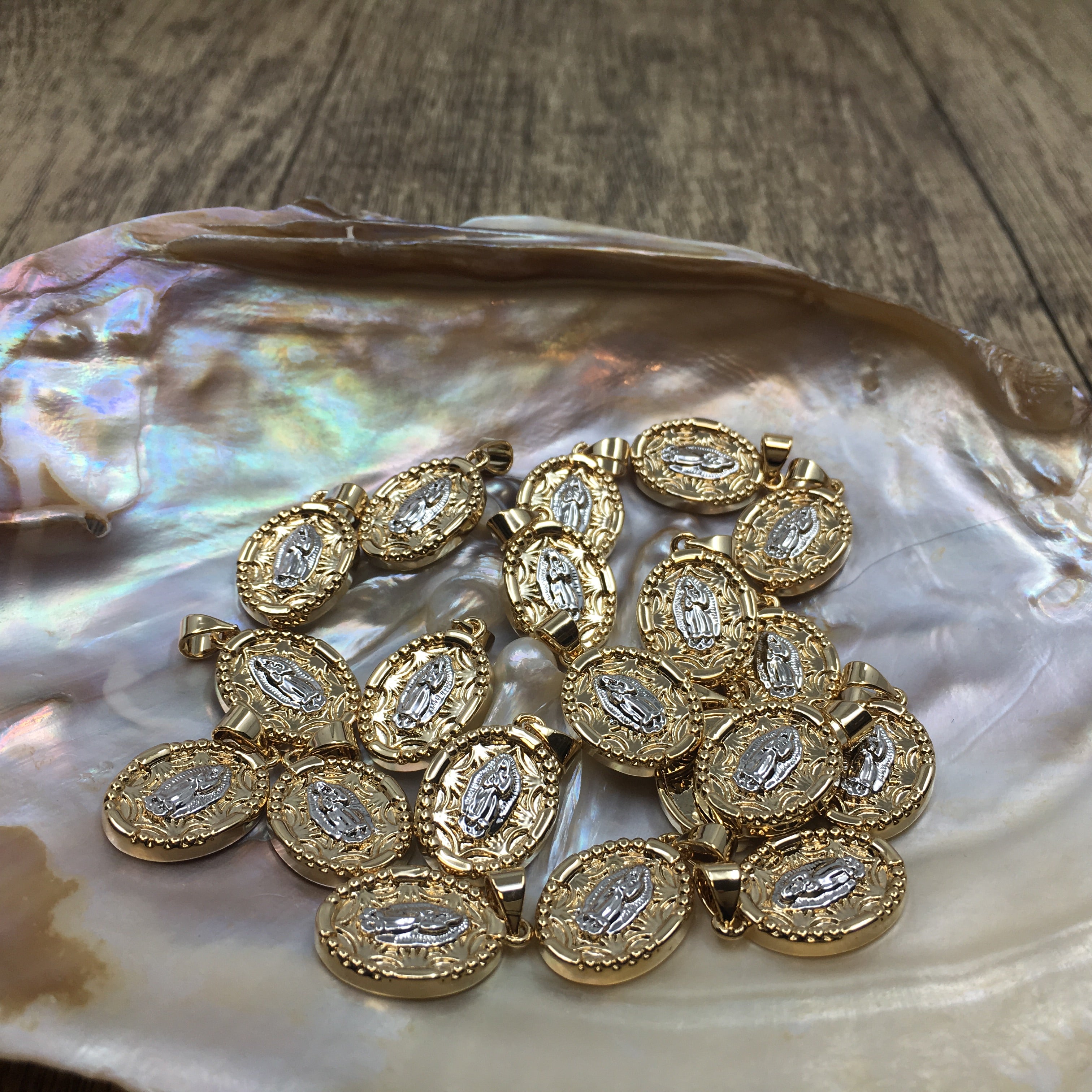 Guadalupe Mother Mary Oval Charm | Bellaire Wholesale