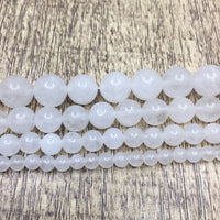 8 mm White Jade Bead | Bellaire Wholesale