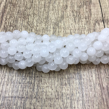 6mm White Jade Bead | Bellaire Wholesale